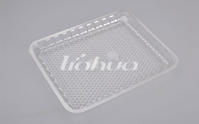 Большой прозрачный поднос для еды из ПЭТ / ТЕ / MRT