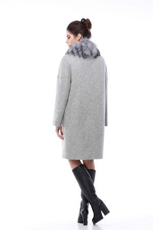 Зимнее пальто Доменика с утеплителем, шерсть Италия