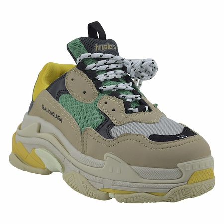 Женские кроссовки Баленсиага Triple S Yellow оптом в Москве