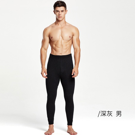 Осенние и зимние новые мужские тонкие шерстяные брюки женские однослойные узкие эластичные шерстяные брюки кашемировые трикотажные нижние брюки