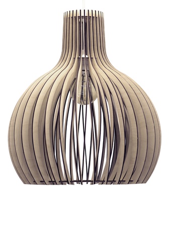 Tasarımcı tarzında ahşaptan yapılmış parametrik armatür