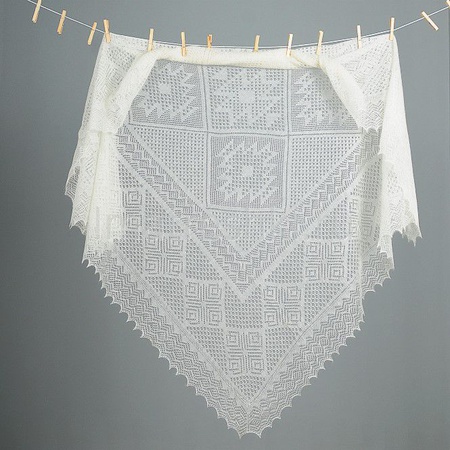 Orenburg tüylü şal ASH 140