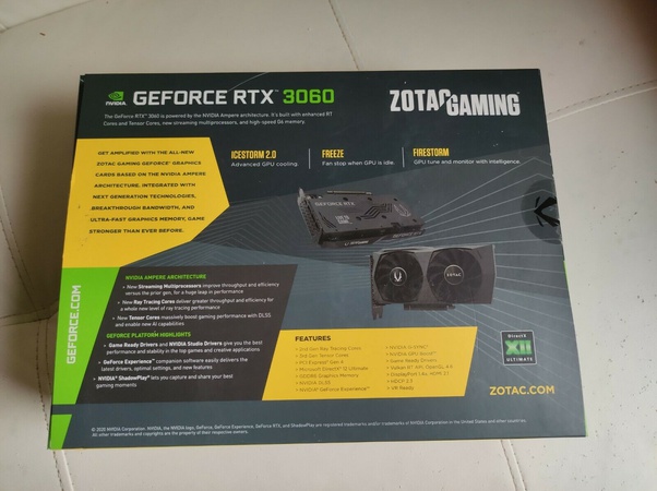 Видеокарта ZOTAC GAMING GeForce RTX 3060 Twin Edge OC 12 ГБ GDDR6