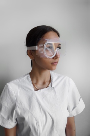 Очки защитные с прозрачной оправой