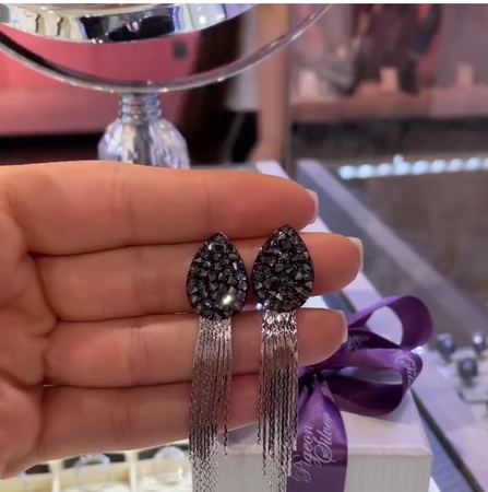 Серьги из кристаллов Swarovski