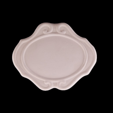 Figürlü beyaz plaket