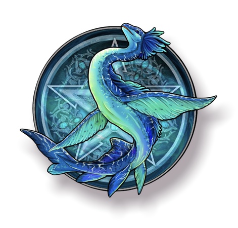 "Elementlerin Ejderhaları" serisinden tahtadan yapılmış sanat-bulmaca, Dragon "Su"