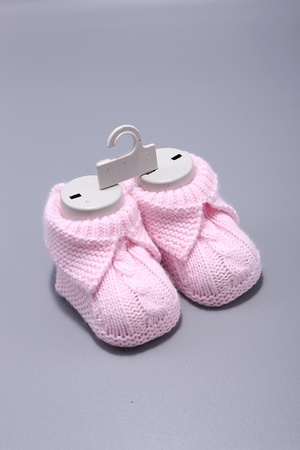 TRİKO İNCE SAC ÖRGÜ YAKALI BEBEK PATİK