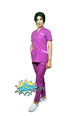 Женский медицинский костюм Asia Sun-3, Цвет Розовый