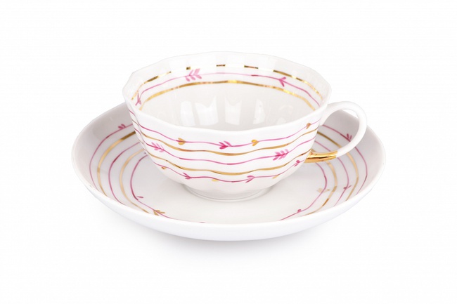 Сервиз чайный - Нежный (Тюльпан, 15 предметов)