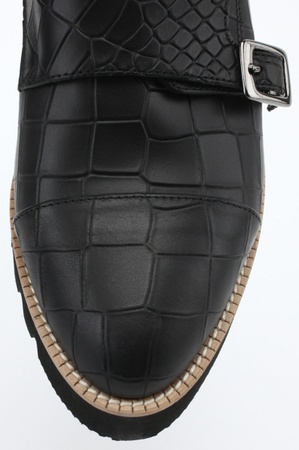 Black crocodile boots n152