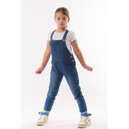 Toptan Kız Çocuk Kot Tulum (Tişört Hariç) 2-5Y