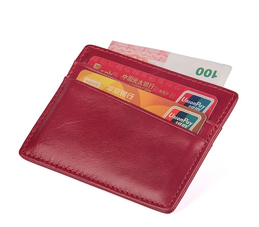 Leather short wallet
