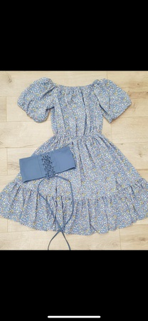 Платье крестьянка