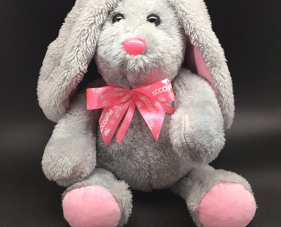 Игрушка мягкая: Зайка 23/32см арт.60