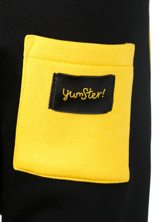 Штаны черные с желтыми карманами Yumster YC.02.23.025
