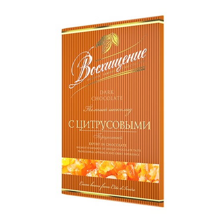 Шоколад  "Восхищение" порционный тёмный с цитрусовыми , 100 г