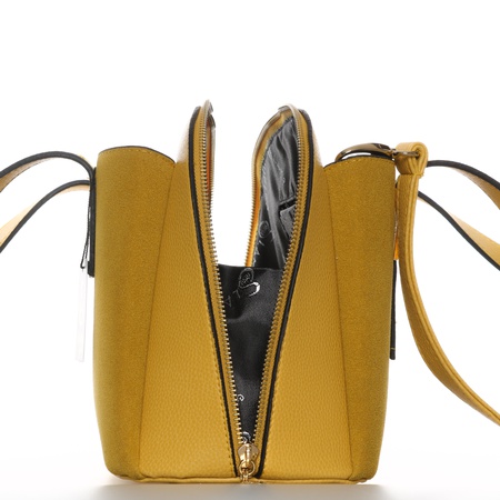 Bayan leopar desenli siyah rengi el ve omuz çantası