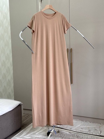 Базовая платье с коротким рукавом