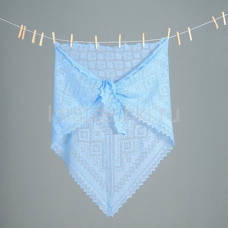 Оренбургский пуховый платок треугольный П3-130184