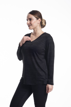 Блузка с v-образным вырезом