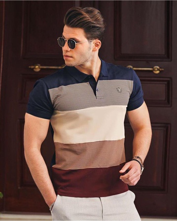 Футболка с воротником-поло