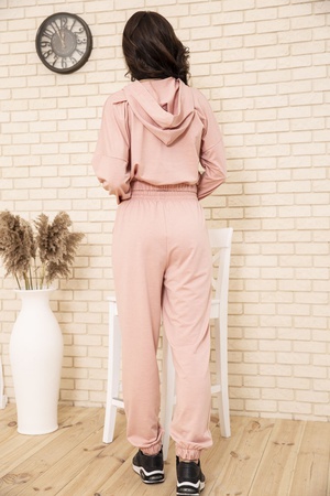 СПОРТ КОСТЮМ ЖЕНСКИЙ 104R0034 ЦВЕТ ПУДРОВЫЙ