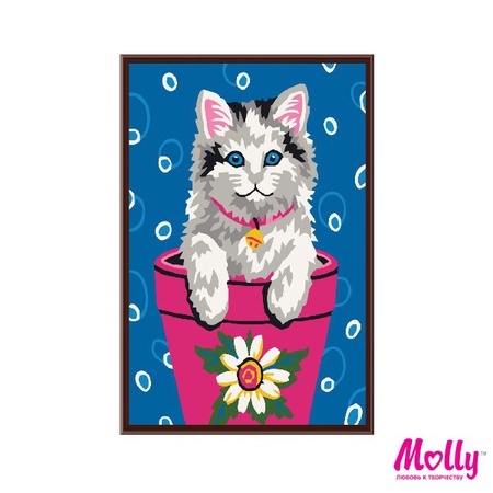 Раскраска по номерам Кошечка