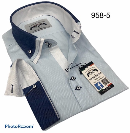 Slim Fit с коротким рукавом европейские мужские рубашки