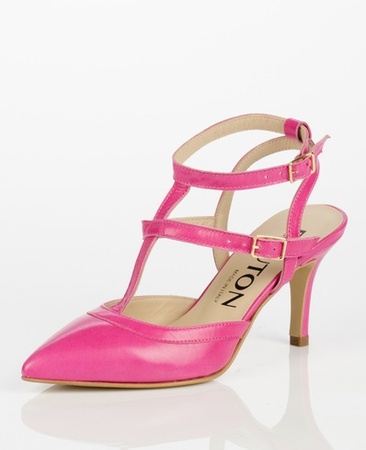 Розовые босоножки с ремешками k044