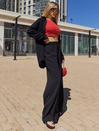 Костюм летний брючный с рубашкой