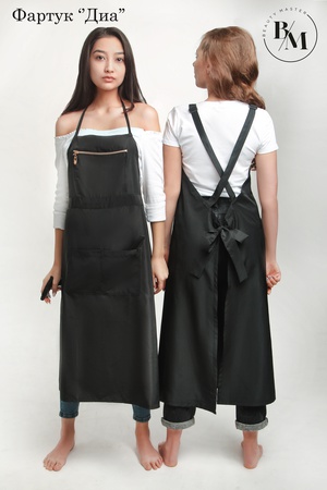 güzellik salonlarının ustaları, ticaret alanında hizmet personeli için önlükler, sabahlıklar ve aksesuarlar