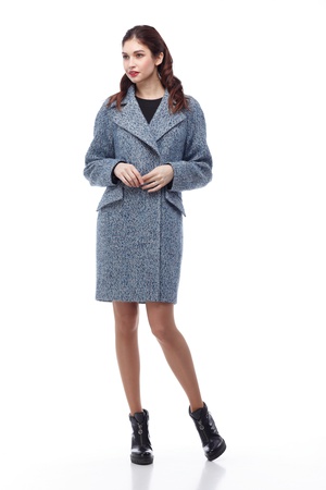 Пальто Лора, твид Италия