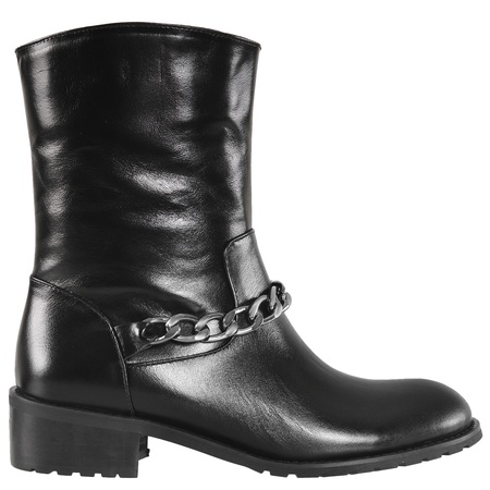 Женские полусапоги, натуральная кожа <G911>