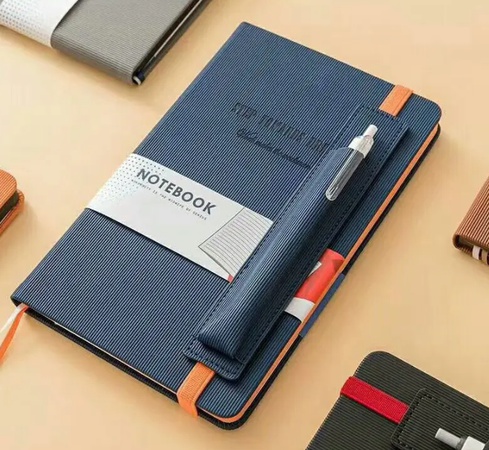 A5 Business Hardcover Notebook With Pen Holder