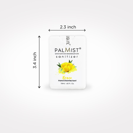 Palmist Multi-Fragrance Alcohol Based Hand Sanitizer (Pack of 6 x 18ml) Easy to Carry Pocket Pack