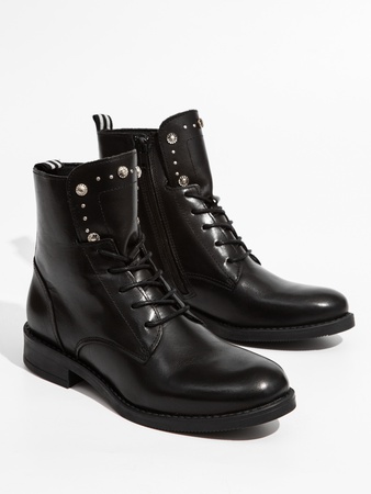 Стильные Женские кожаные ботинки / полуботинки на шнуровке MADE IN EUROPE