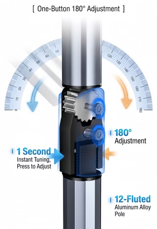 Multi-Functional Outdoor Umbrella –2.0m/2.5m Dual-Layer Windproof12M/S, Fiberglass Ribs – Wholesale