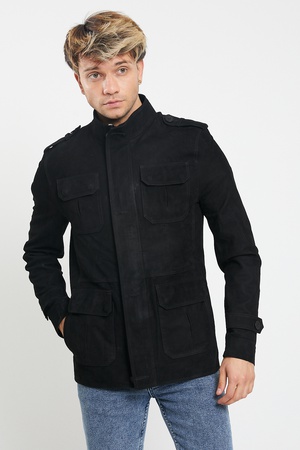 Кожаная куртка мужская - Regular Fit