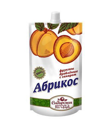 Ягода протертая с сахаром "Сибирская ягода"