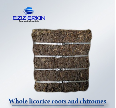 Корни и Корневища солодки срезанное