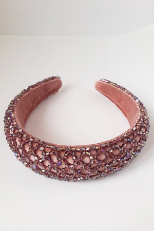 Бижутерия Крест ручной работы Кристалл Бусины Бархат Корона Сирень