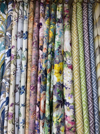 Зигзаг лён рогожка