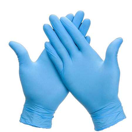 Перчатки нитриловые неопудренные текстурированные, голубые    S, M, L, XL 50 пар в упаковке