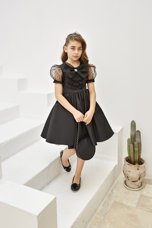 Шикарная модель с короной и сумочкой