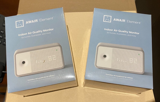 Датчик воздуха в помещении Awair Element + PlanetWatch Miner, новый в коробке