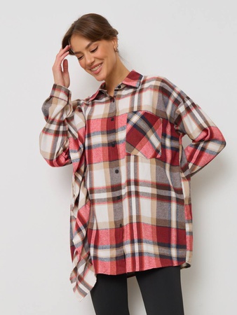 Рубашка оверсайз в клетку