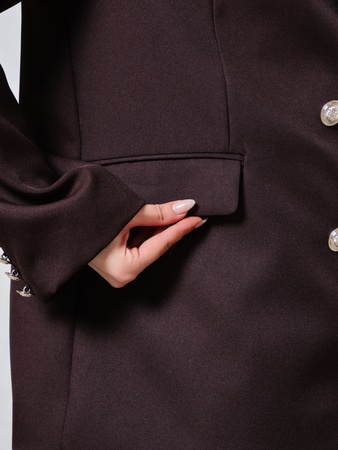 Пиджак оверсайз классический удлиненный