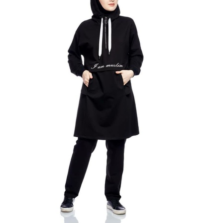 ❄️двойка -I am muslim ❄️ ❄️ткань : двунитка про-во Турция  ❄️модель свободная ,спущенный рукав  Замок рабочий  ❄️размеры : 42/44/46/48 ❄️цена : 16,5 $