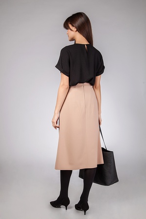 Юбка трапеция миди